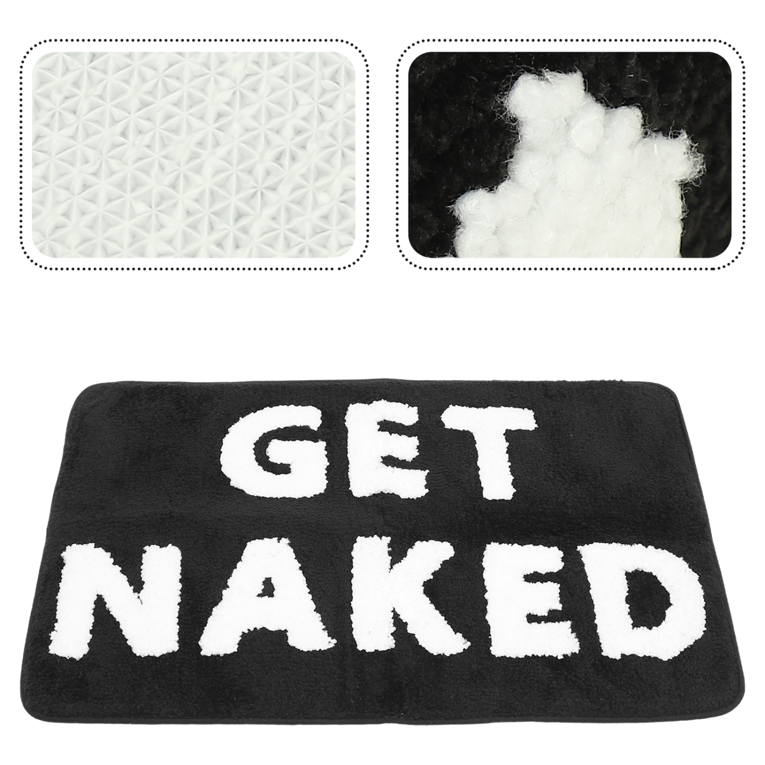 Bath Mat Cute Bathroom Rug Funny Nonslip Bathtub Mat Super Absorbent Floor Carpet