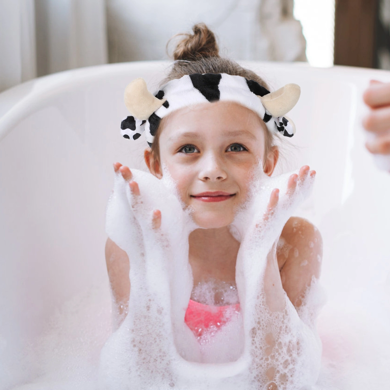 2pcs Cow Pattern Headbands Face Wash Headbands Spa Headbands Makeup Headbands