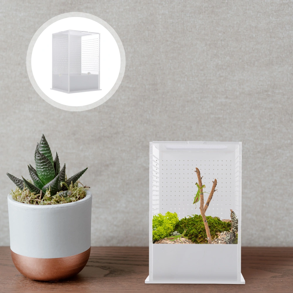 Reptile Terrarium Box Reptile Feeding Case Transparent Insect Feeding Box Reptile Breeding Box