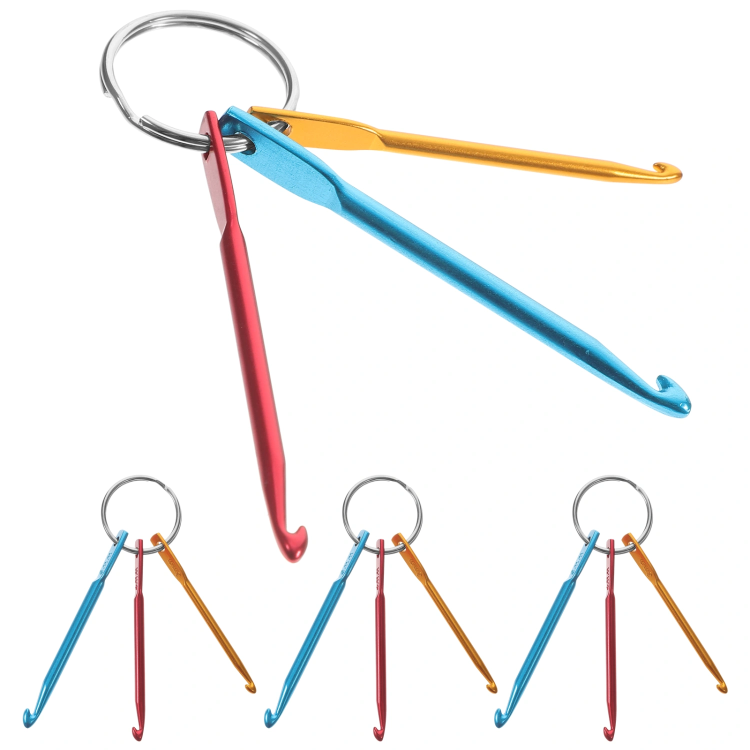 4Pcs Knitting Hooks Yarn Crocheting Needles Crochet Hooks Sewing Needles Crochet Hooks
