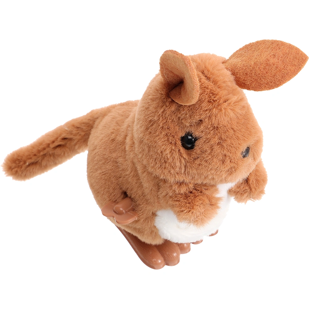 Jumping Animal Wind Up Toy Novelty Windup Toy Party Favor Plush Animal Clockwork Toy