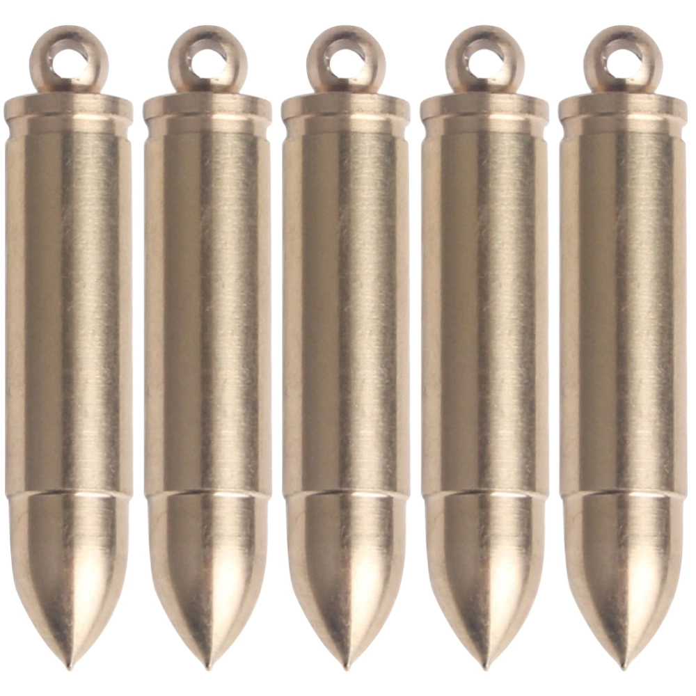 5Pcs Exquisite Bullet Design Pendants Bag Hanging Ornaments Bullet Shaped Bag Ornaments