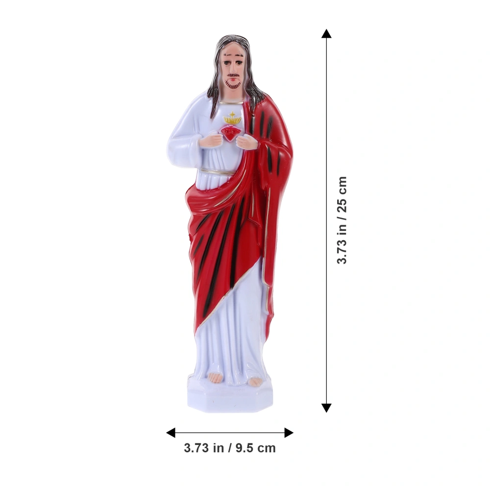 Holy Jesus Adornment Church Saint Jesus Statue Ornament Desktop Decoration