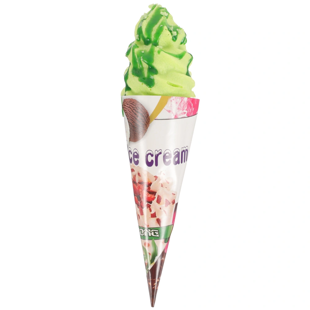 Fake Ice Cream Cone Realistic Dessert Photographic Prop Artificial Ice Cream Cone Pretend Play Toy