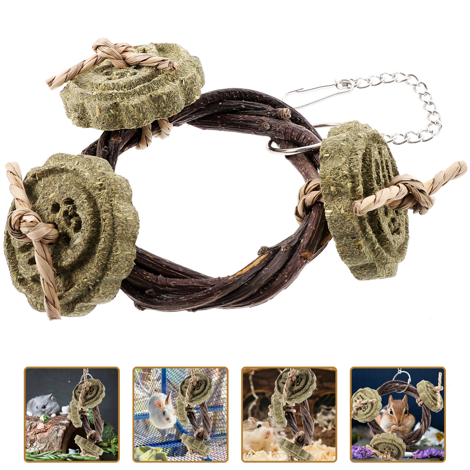 Rabbit Toys Bunny Toys Guinea Pig Toys Rabbit Chewing Toy Pet Supplies for Pet Cage