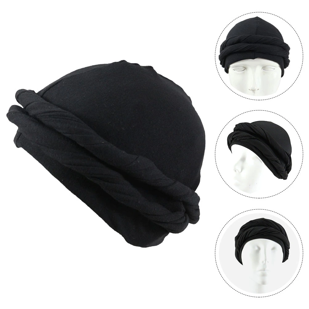Men Turban Twisted Head Wrap Stretchy Turban Vintage Turban Elastic Turban Head Wrap