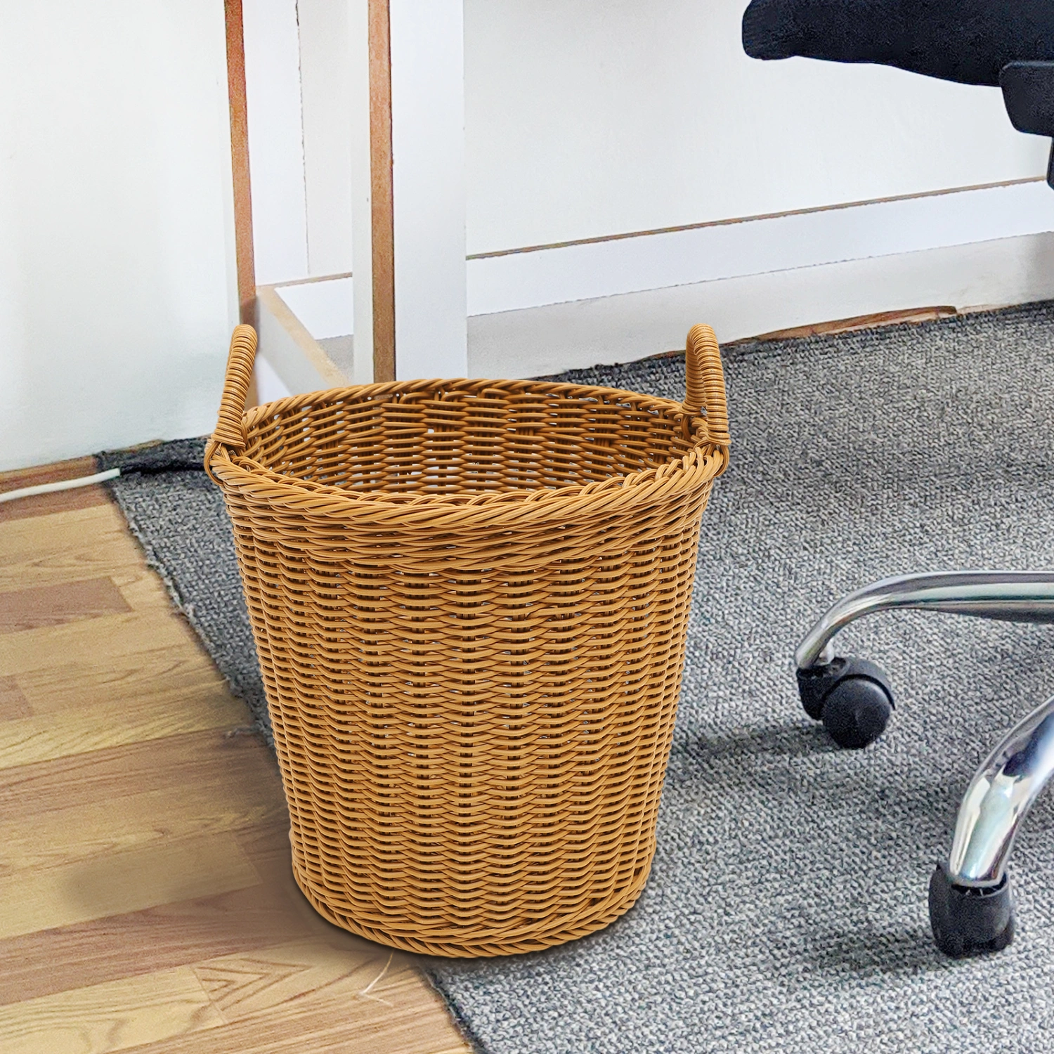 Woven Laundry Basket Dirty Clothes Hamper Bin Laundry Basket Organizer with Handle
