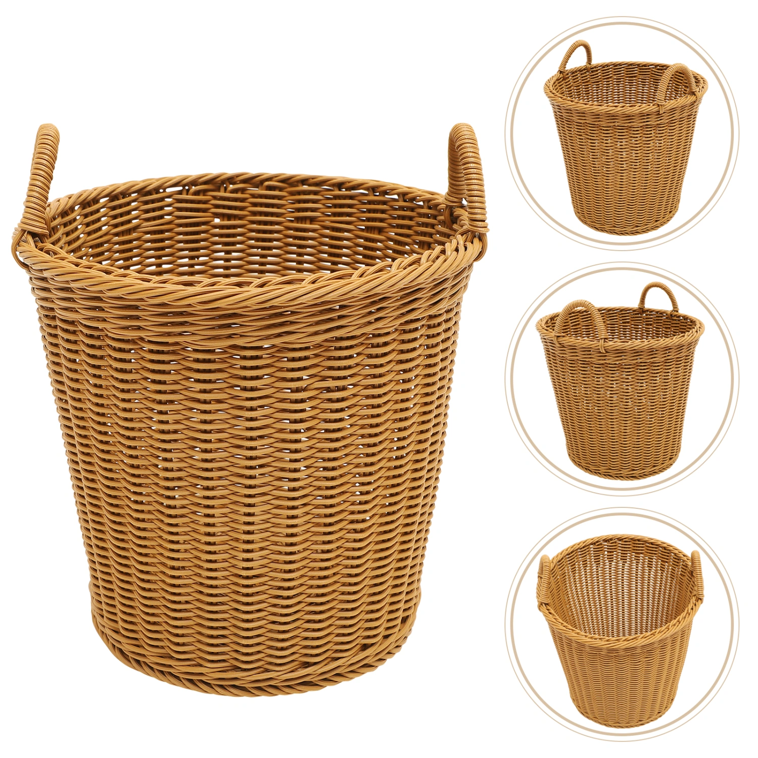 Woven Laundry Basket Dirty Clothes Hamper Bin Laundry Basket Organizer with Handle