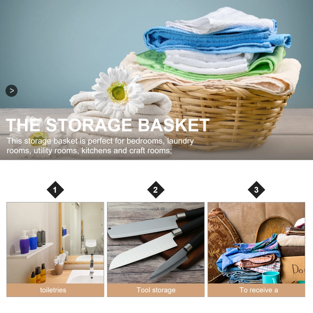 Storage Basket Desktop Organizer Basket Bathroom Storage Basket Home Organizer Bin