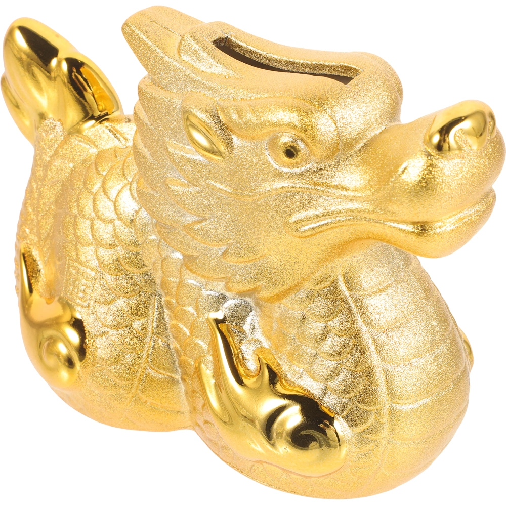 Zodiac Dragon Piggy Bank Year of Dragon Gift Ceramic Dragon Piggy Bank Dragon Statue Decor