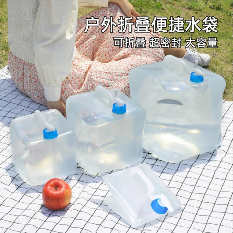 2pcs Collapsible Water Containers Water Storage Jug Outdoor Water Storage Bucket