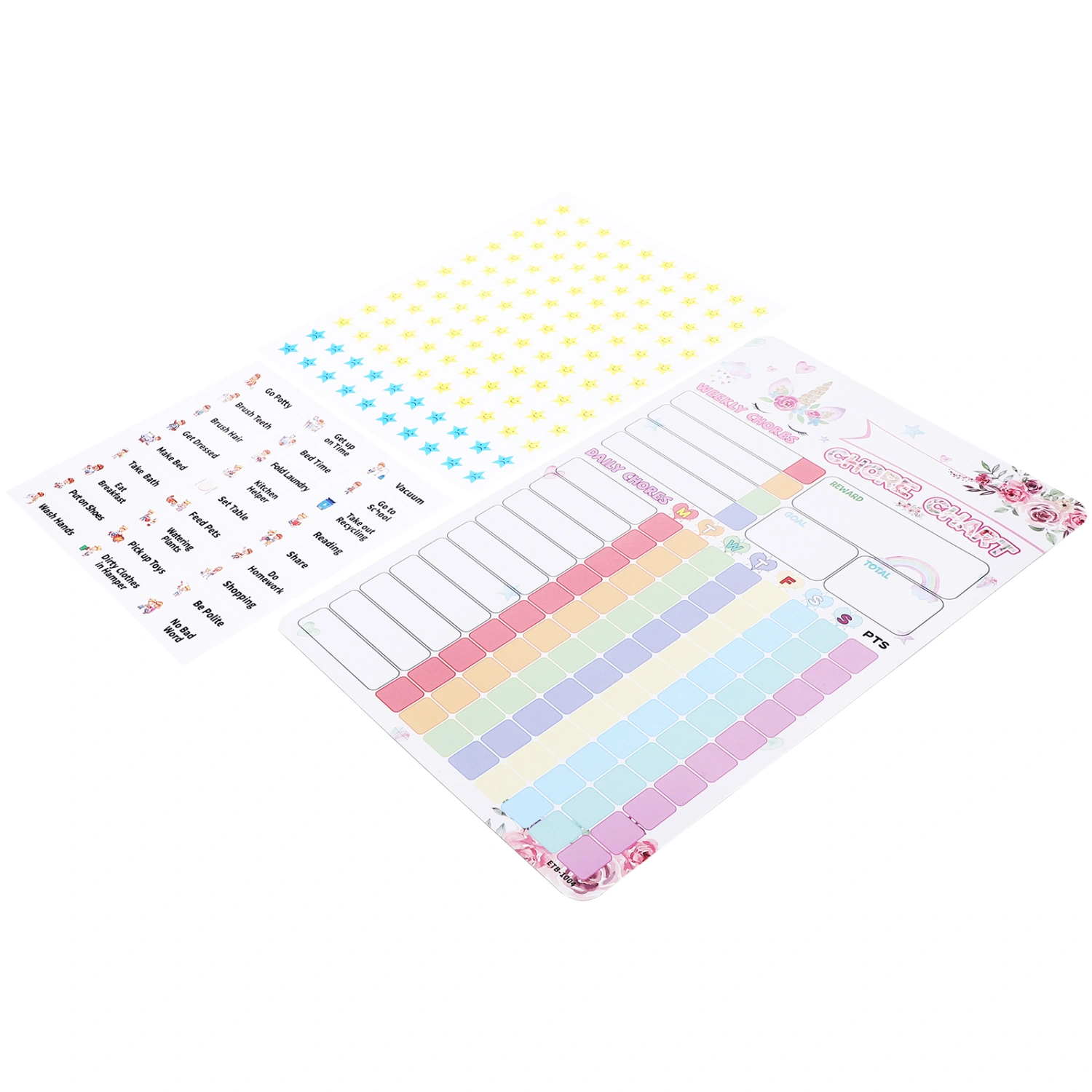 1 Set of Household Behavior Chart Magnetic Chore Chart Convenient Chore Reward Chart