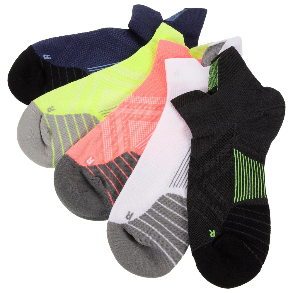 5 Pairs Breathable Socks Men Women Fashion Socks Comfortable Running Socks