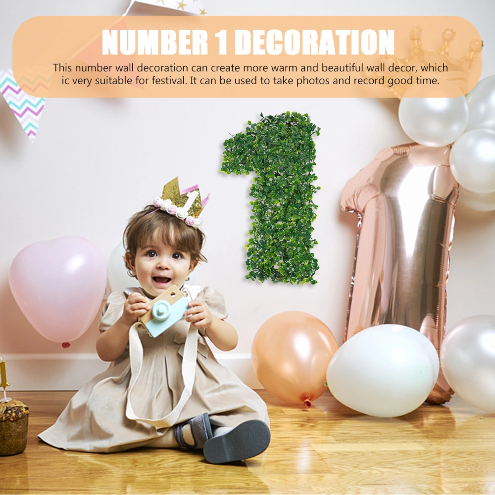 Number 1 Decoration Plastic Party Hanging Decor Hanging Ornament For Birthday Party Favor