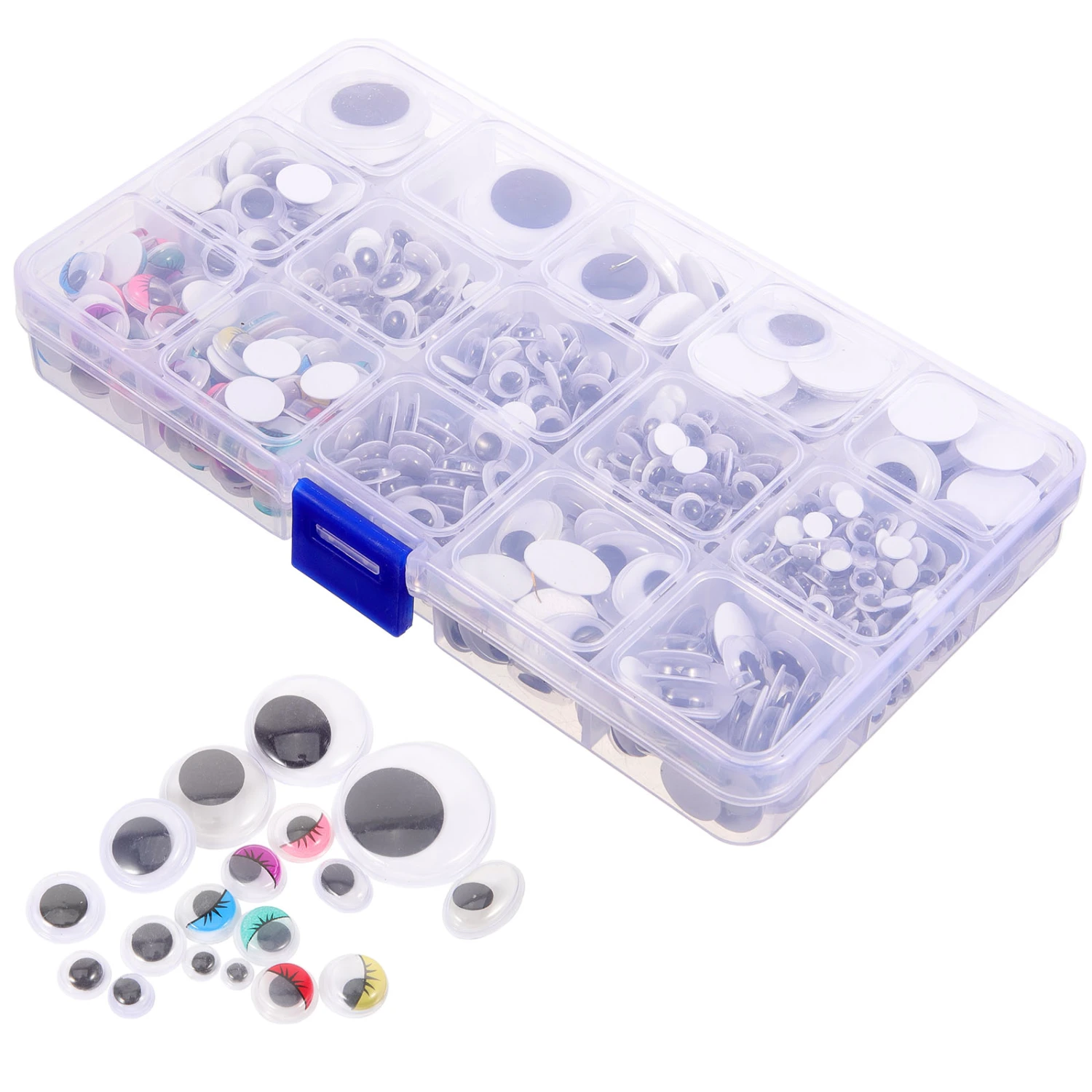 1100pcs Round Fake Eyeballs Doll Eyeballs Fake Eyes for Doll Making Diy Making Supplies