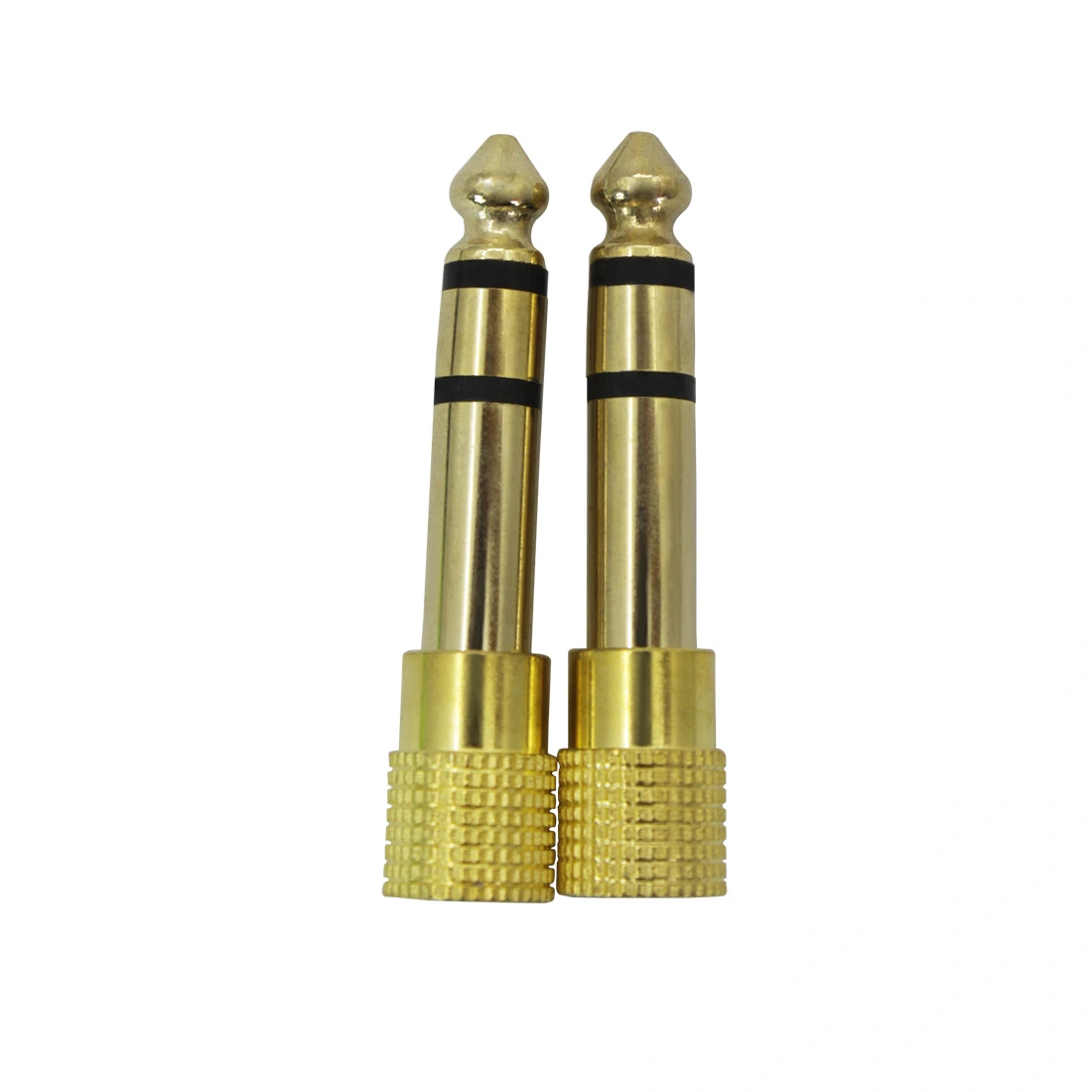 2pcs Headphone Adapter Headphone Jack Plug Stereo Audio Adapter 3.5mm to 6.5mm Plug Adapter