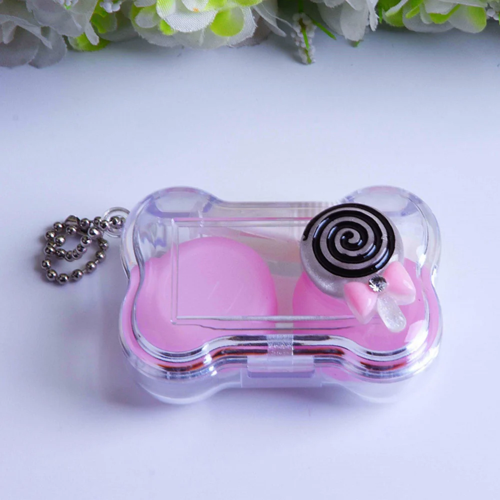 2 Sets Contact Lens Case Portable Contact Case Contact Lens Storage Kit travel Storage Holder