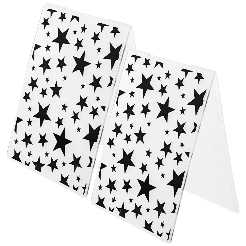 2Pcs Cake Decorating Stencils Cake Making Star Stencils Plastic Reusable Cake Templates Cake Stencils