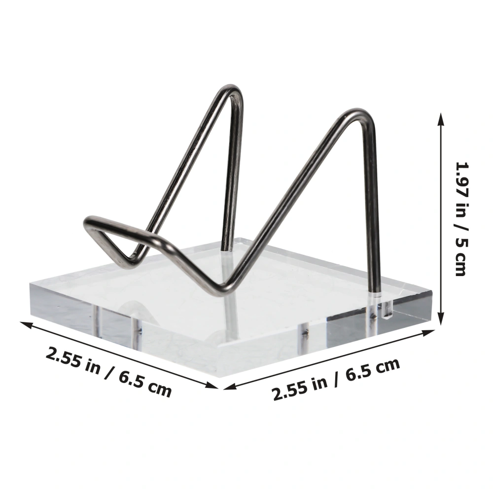 2pcs Mineral Display Rack Acrylic Crystal Display Base Mineral Display Stand