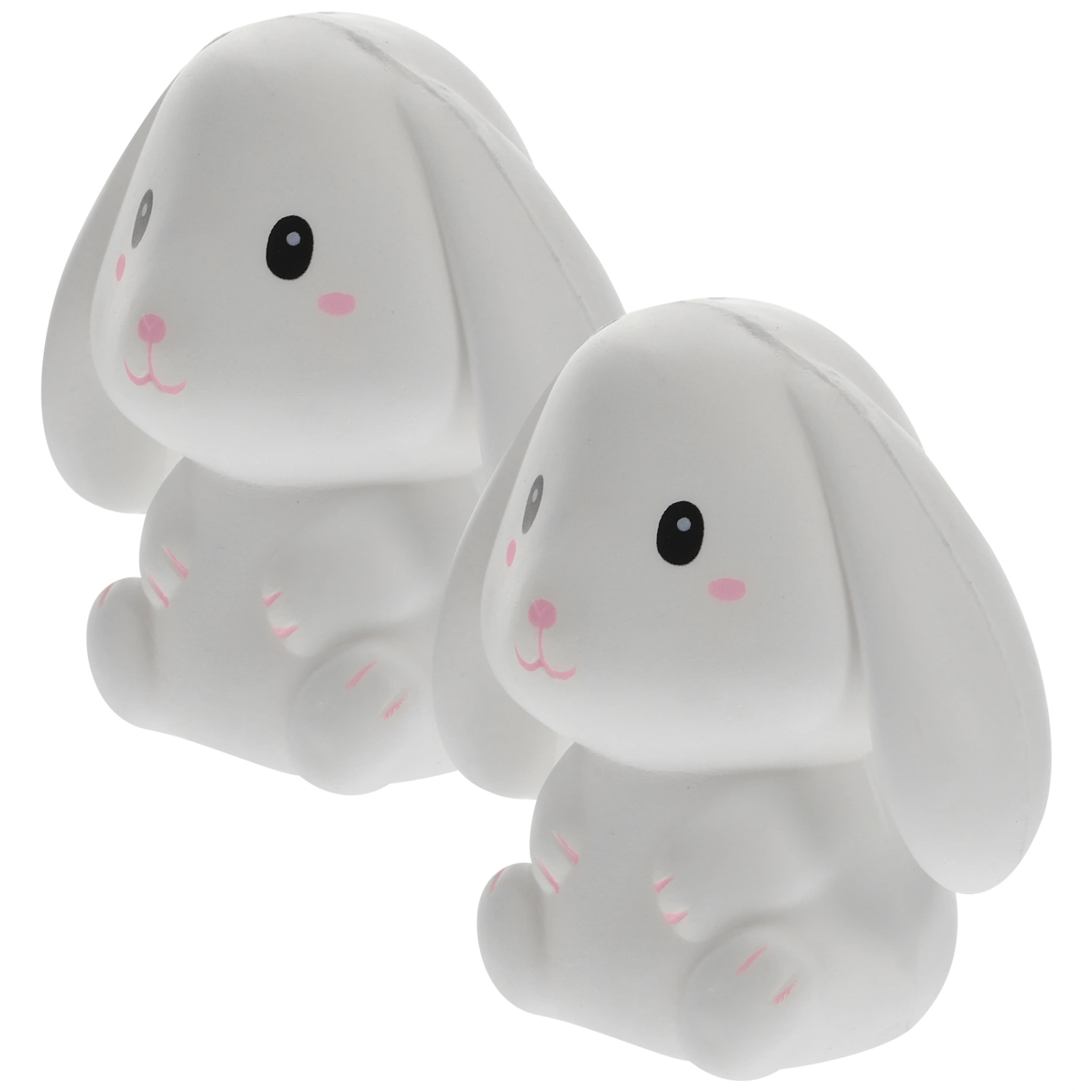 2Pcs Rabbit Squeeze Toys Hand Relaxing Toys Sensory Toys Stretchy Animal Toys Stress Relaxing Toys