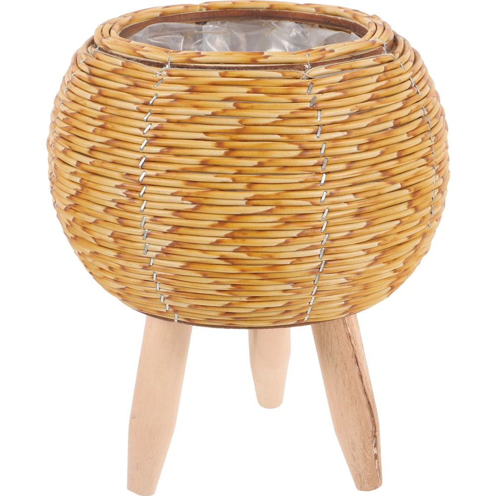 Household Woven Plant Basket Versatile Weaving Flower Basket Home Woven Plant Stand