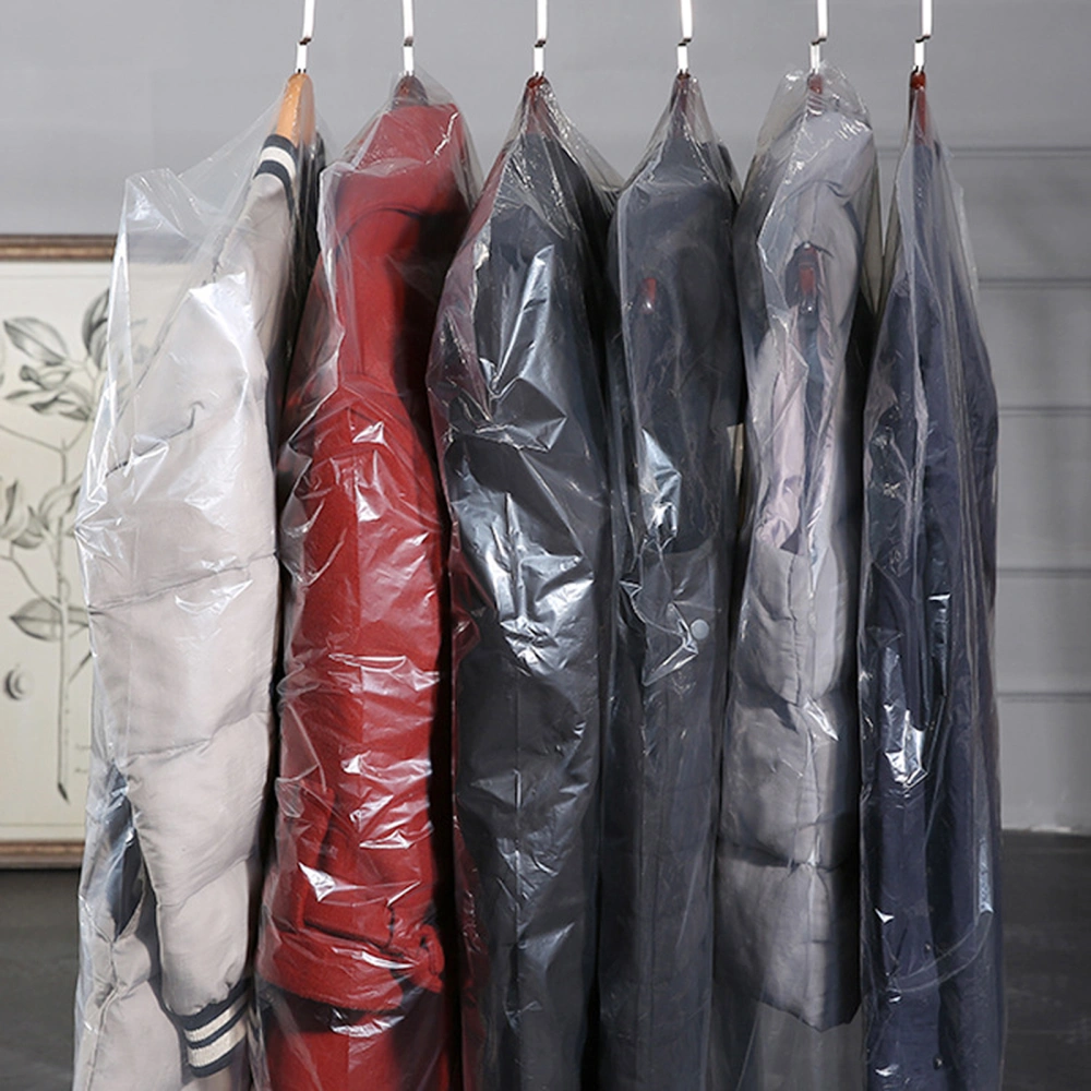 20pcs Garment Bag Transparent Clothing Dust Cover Hanging Clothes Suit Dress Jacket Cover for Dry Cleaner Closet