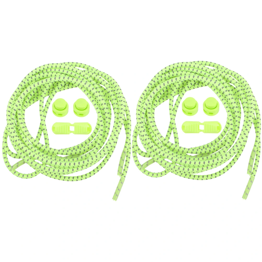 2 Pairs Reflective Shoelaces Round Shoe Laces Night Running Shoelaces Safe Shoelaces for Sneakers