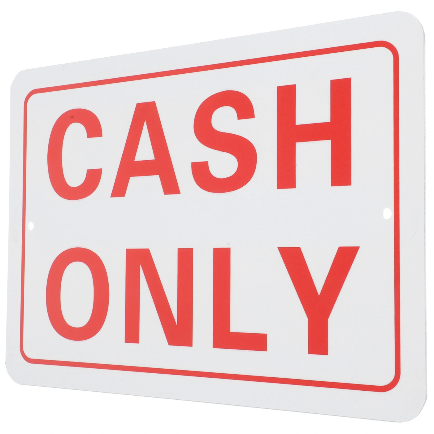 Cash Only Sign No Checks No Credit Sign Cash Payment Sign for Business Retail Store
