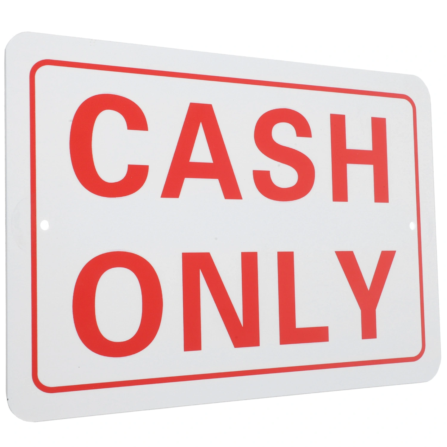 Cash Only Sign No Checks No Credit Sign Cash Payment Sign for Business Retail Store