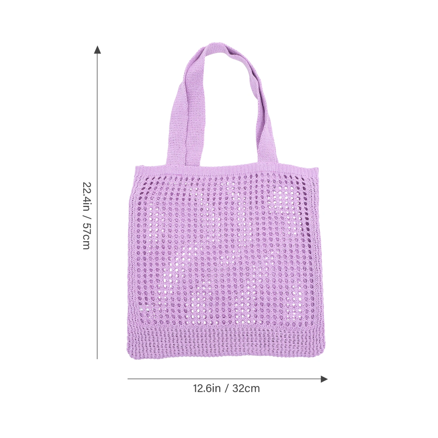Hollow-out Design Girl Tote Bag Fashion Knitted Tote Bag Woman Storage Bag