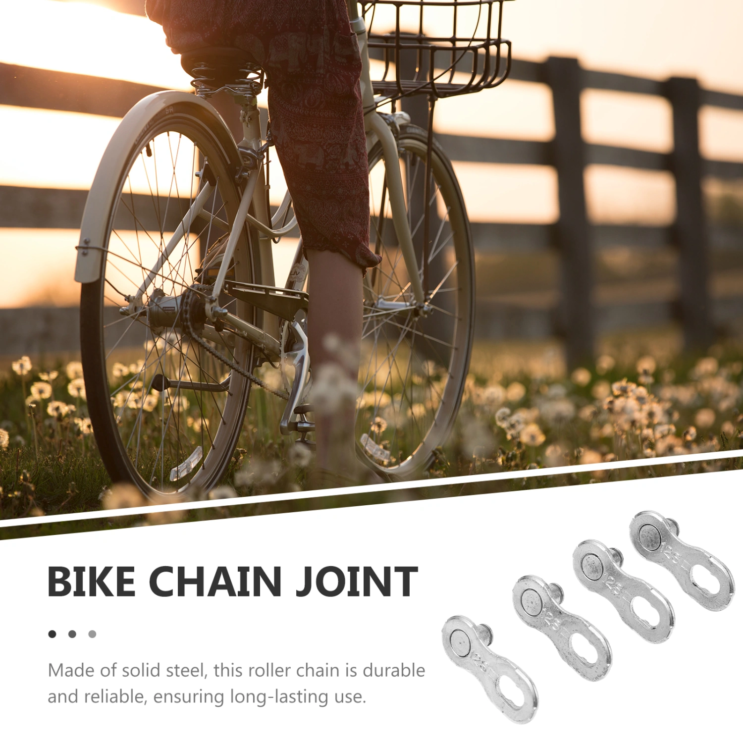 2 Pairs Bike Chain Joint Bike Chain Connector Buckle Bike Chain Adapter Joint