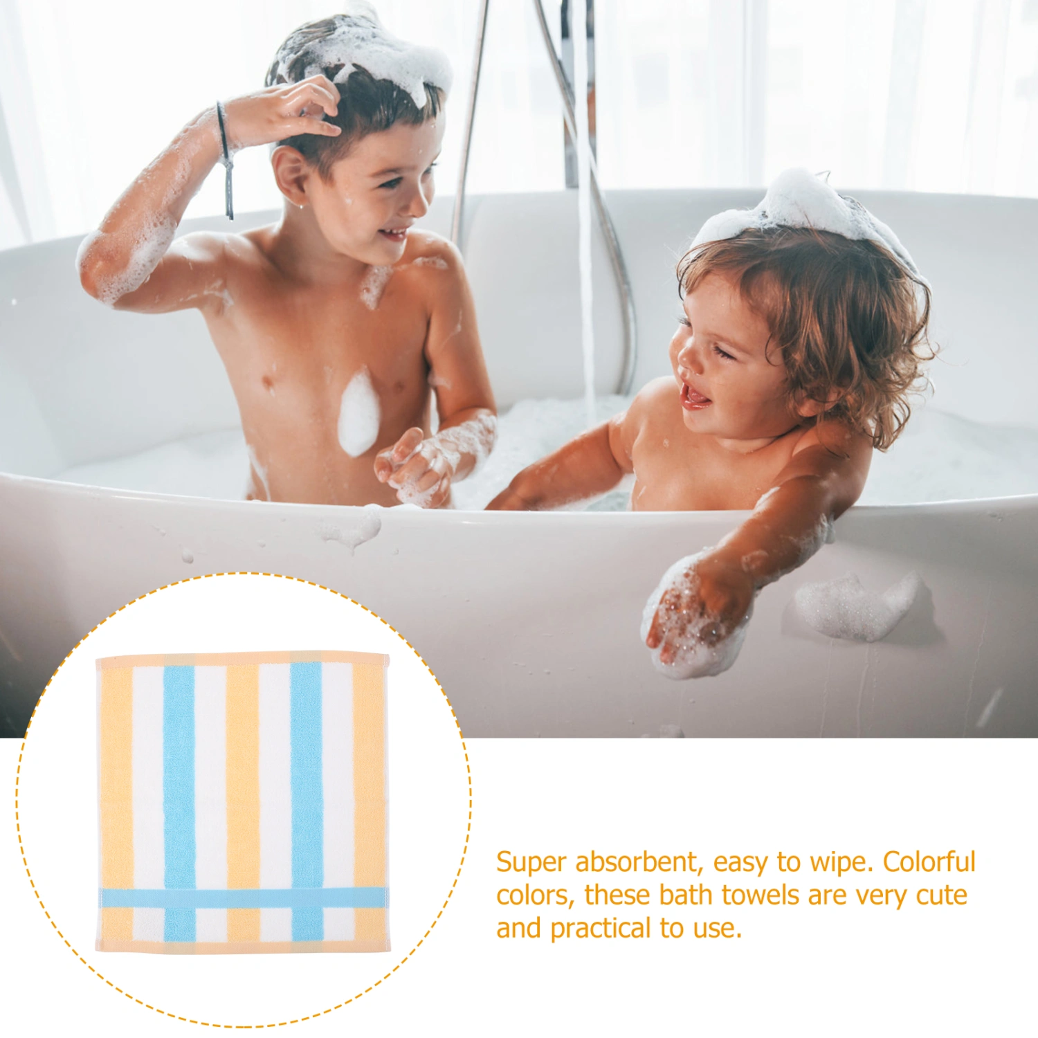 3pcs Washable Cotton Towels Bath Sheet Bath Towel Absorbent Face Towels Cotton Towel