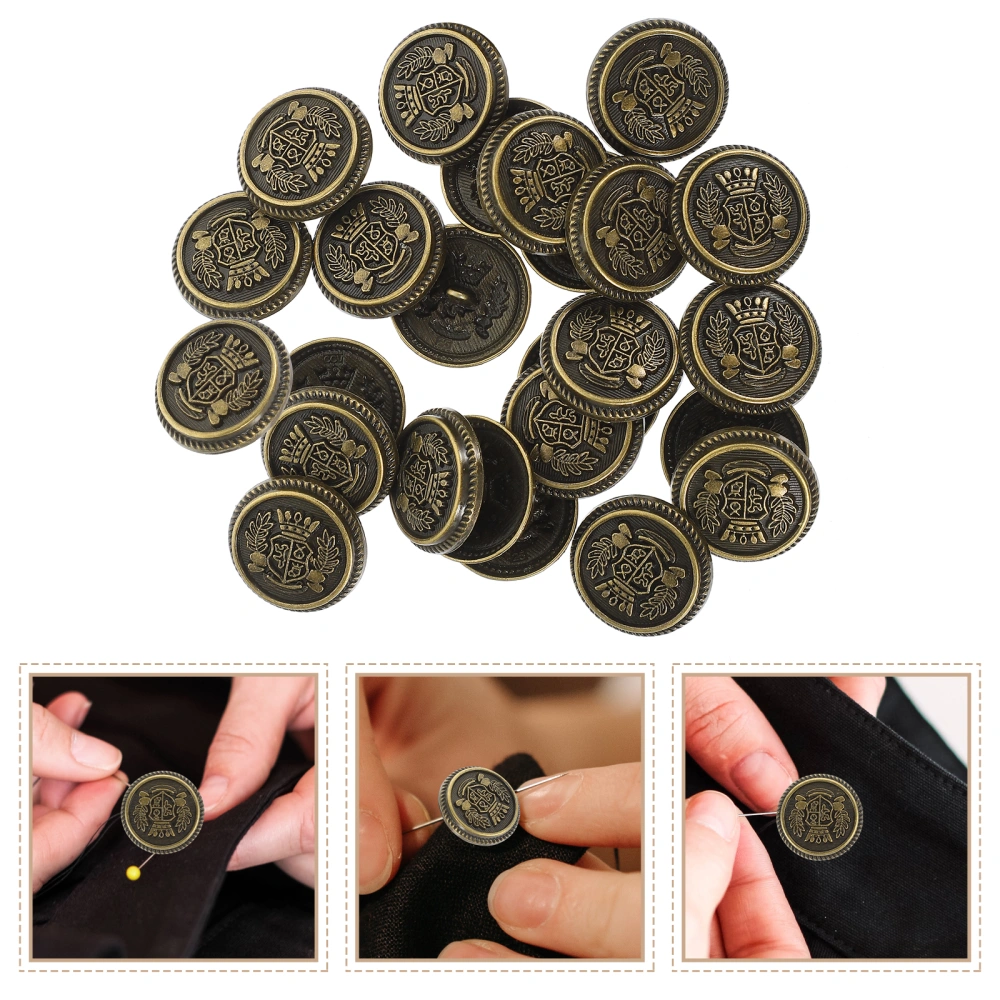 20pcs  Sewing Buttons Exquisite Buttons Retro Style Buttons Multipurpose Clothing Buttons