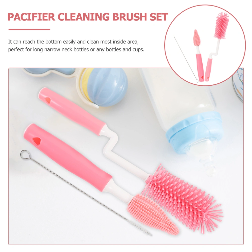 1 Set Bottle Cleaning Brush Long Handle Baby Nursing Bottle Brush Water Bottles Cleaner