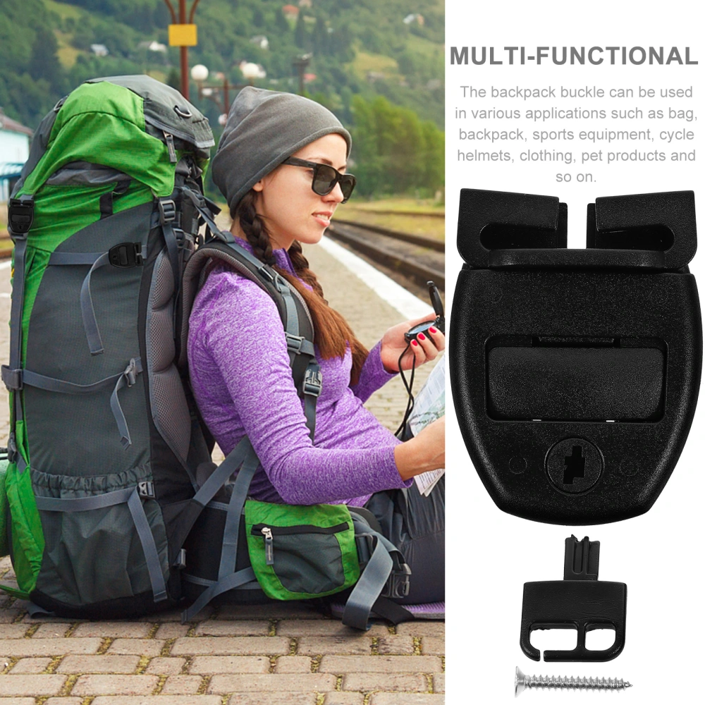 1 Set of Backpack Buckle Luggage Fastening Buckle Replacement Buckles Latch for Backpack Repairing