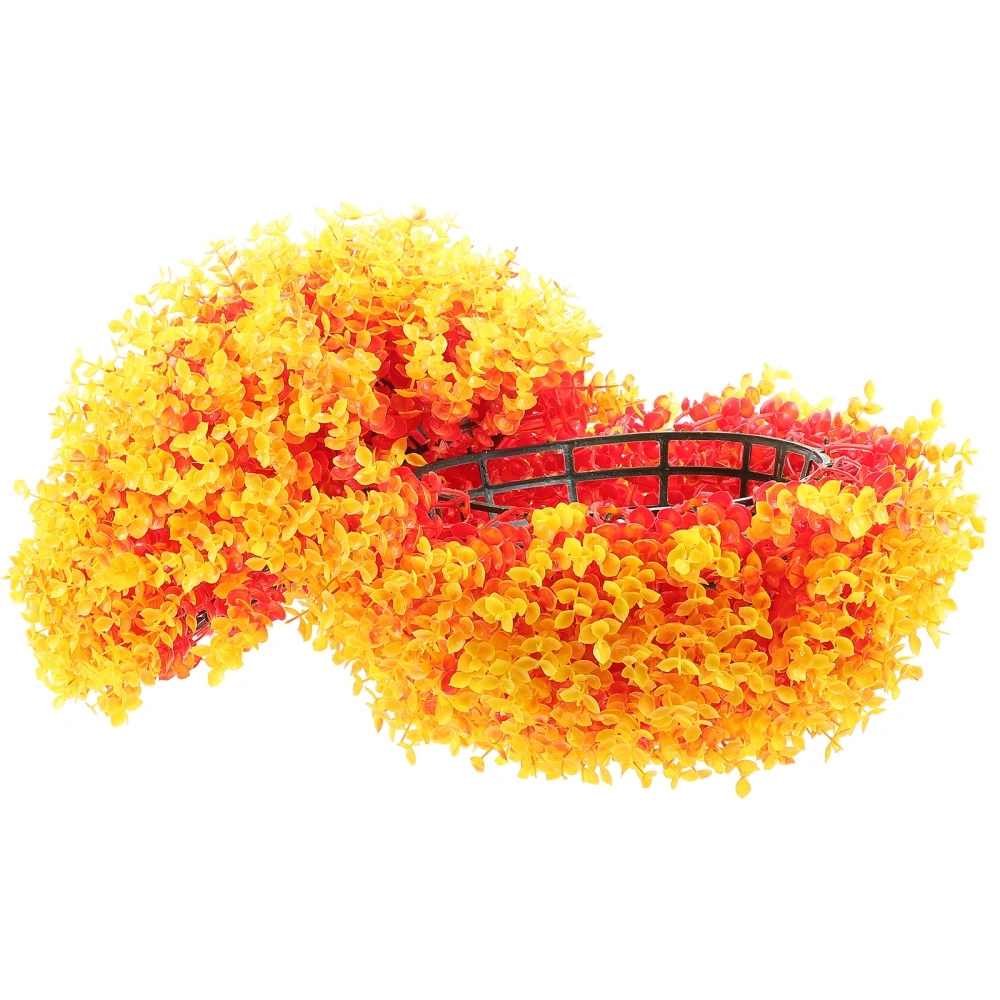 2pcs Artificial Pant Ball Decoration Garden Decorative Topiary Ball Widely-used Vivid Eucalyptus Leaf Ball