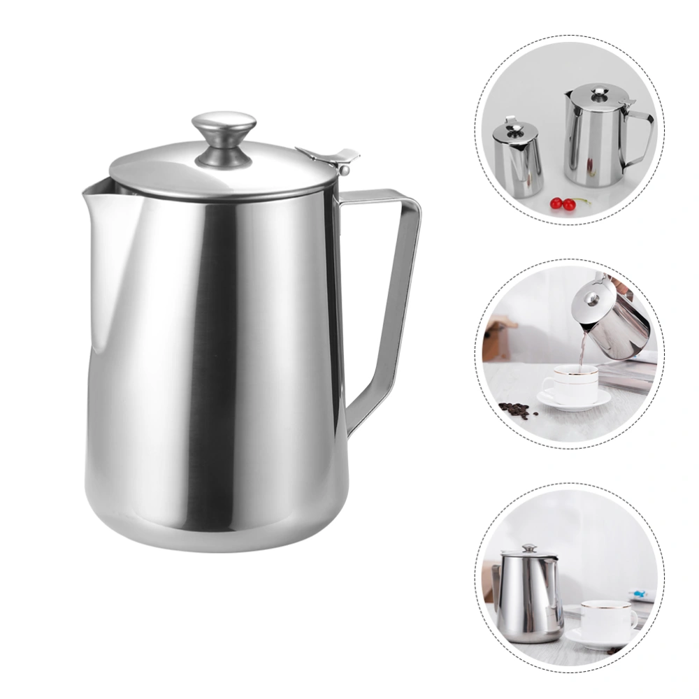 Milk Frothing Cup Espresso Steaming Cup Stainless Steel Milk Cup Milk Frothing Pitcher Coffee Cup