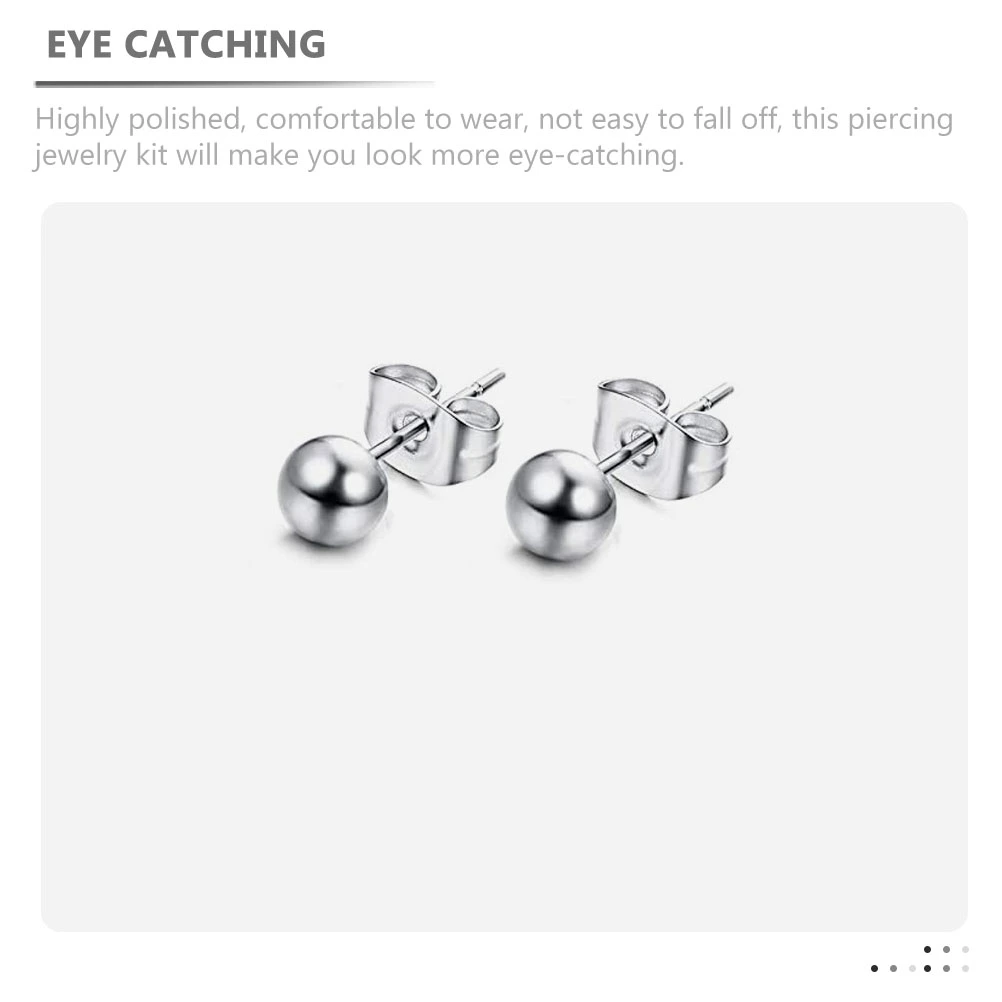 12pcs Body Jewelry Piercing Ear Studs Nose Rings Decorations Women Piercing Jewelries