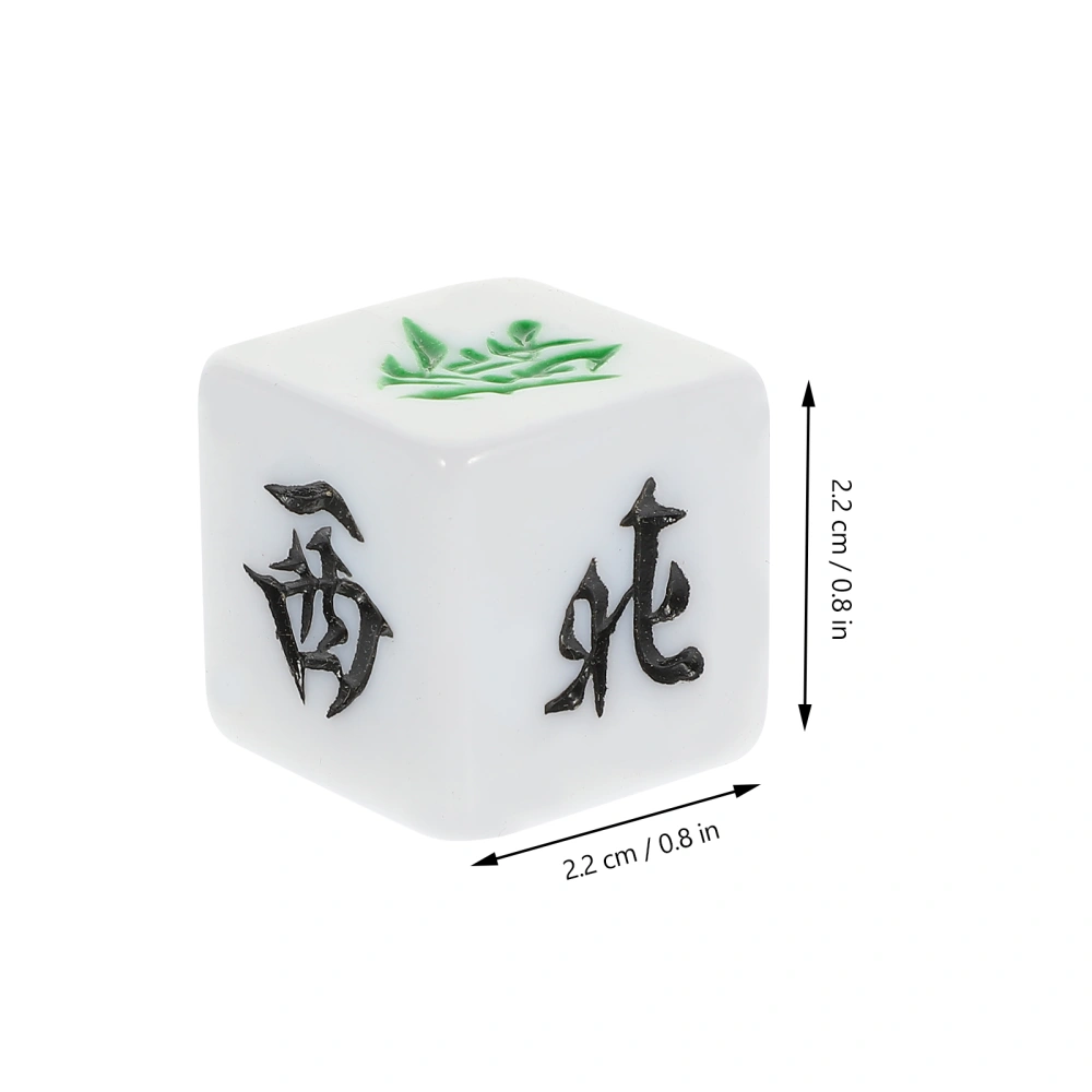 5pcs Mahjong Dice Position Dice Portable Mahjong Dice Wind Direction Dice for Board Games