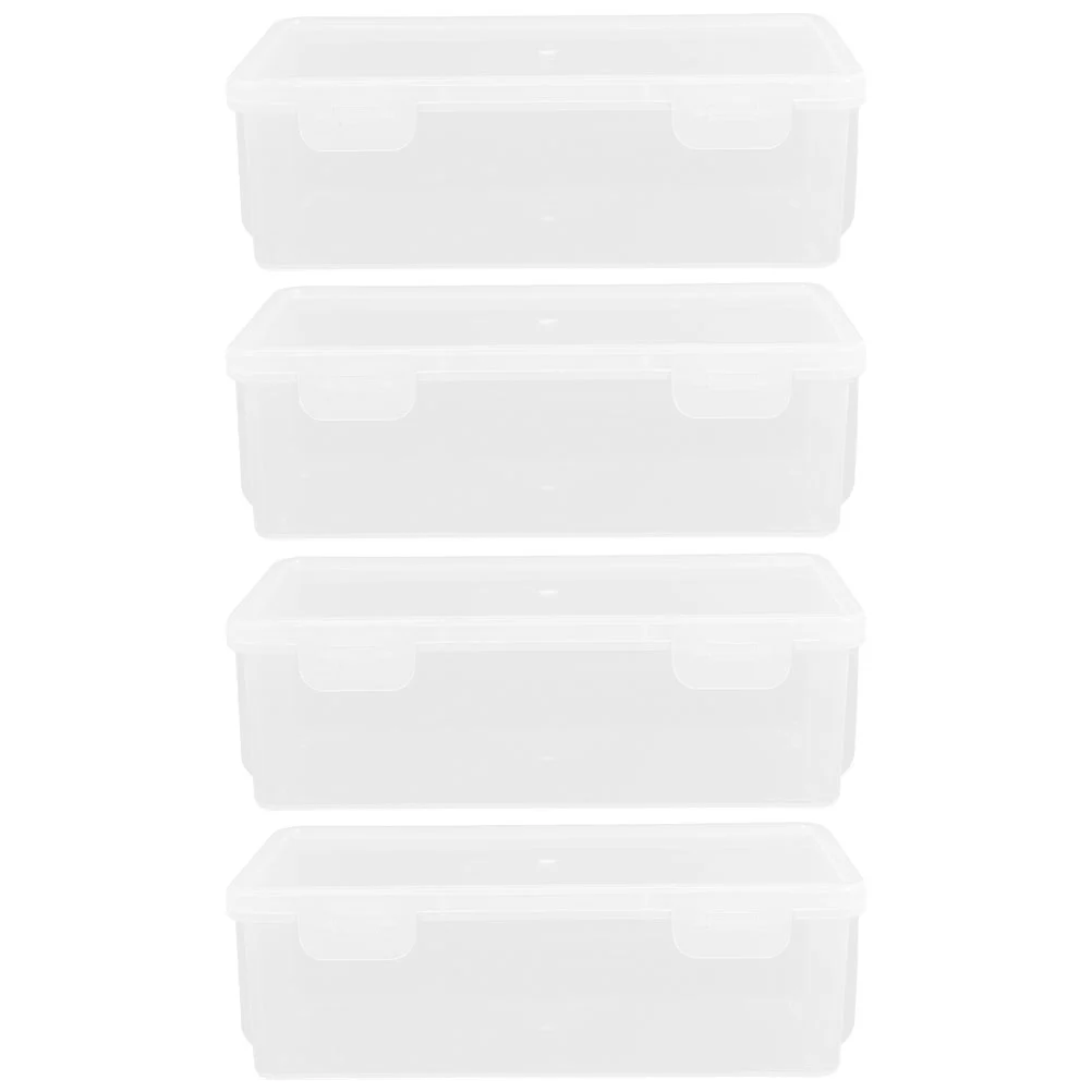 4pcs Plastic Sealed Storage Box Grain Storage Box Airtight Food Storage Containers