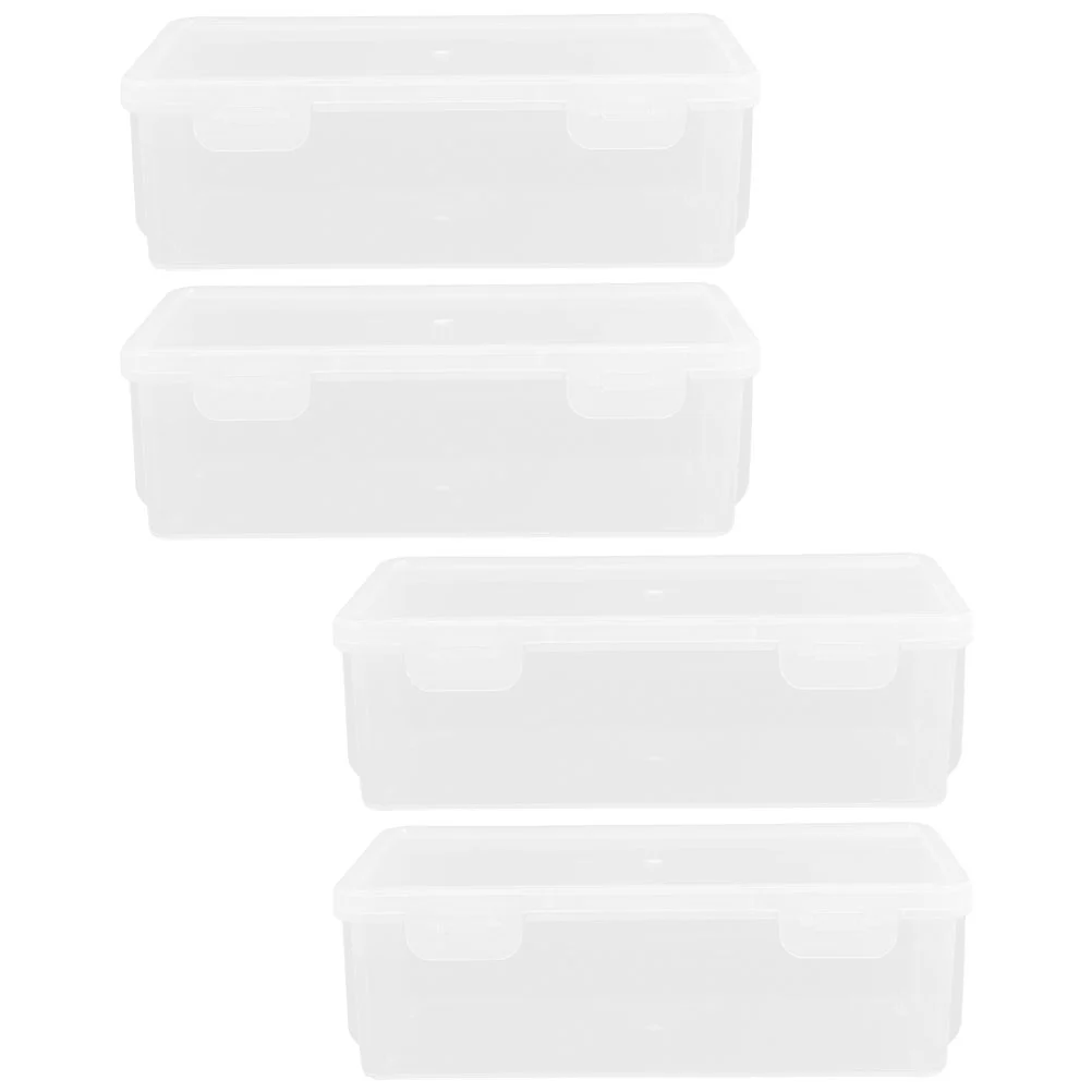 4pcs Plastic Sealed Storage Box Grain Storage Box Airtight Food Storage Containers