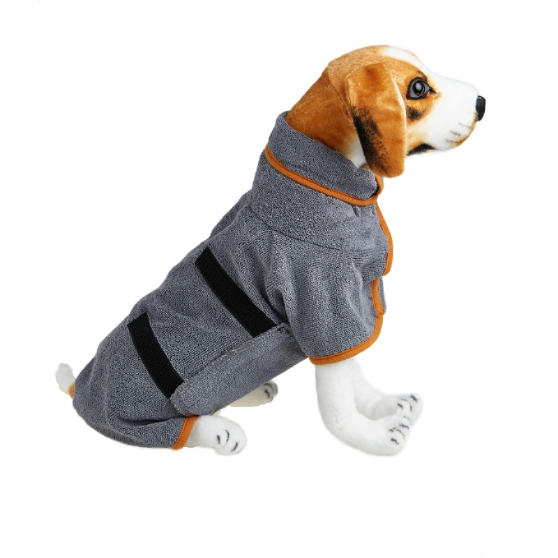 Pet Bathrobe Dog Drying Towel Washable Dog Bath Coat Breathable Dog Robe Pet Robe
