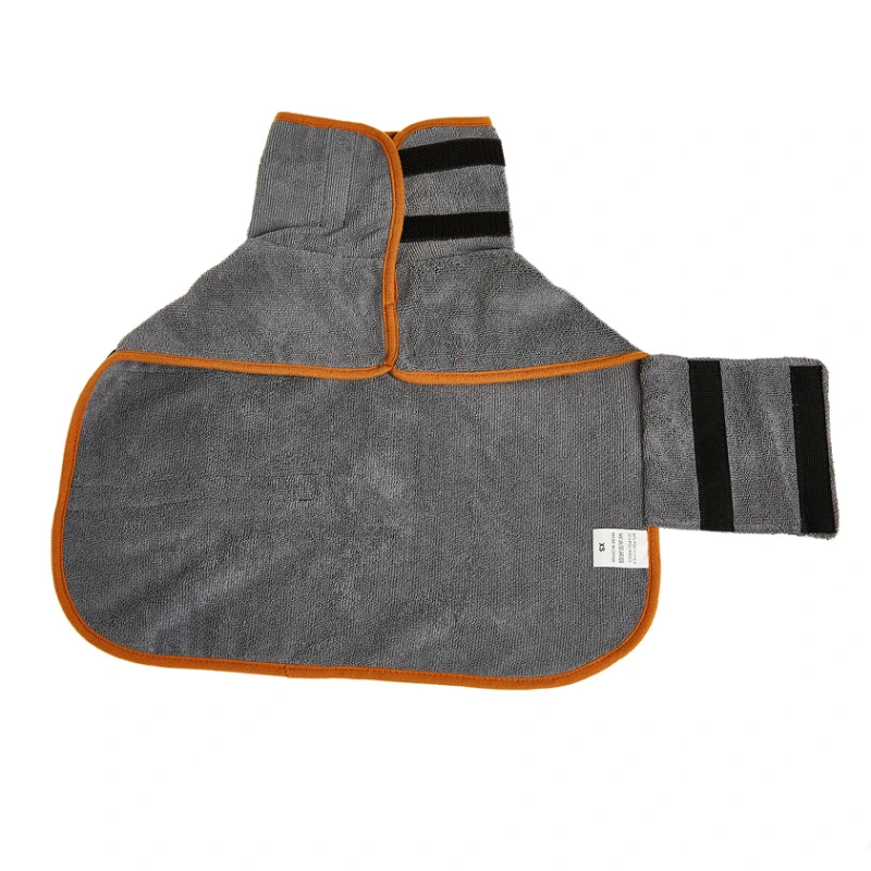 Pet Bathrobe Dog Drying Towel Washable Dog Bath Coat Breathable Dog Robe Pet Robe