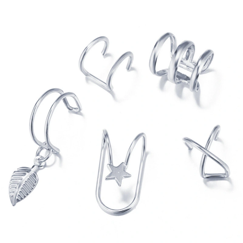 14Pcs Small Alloy Ear Cuff Delicate Design Ear Clip Elegant Ear Jewelries for Women