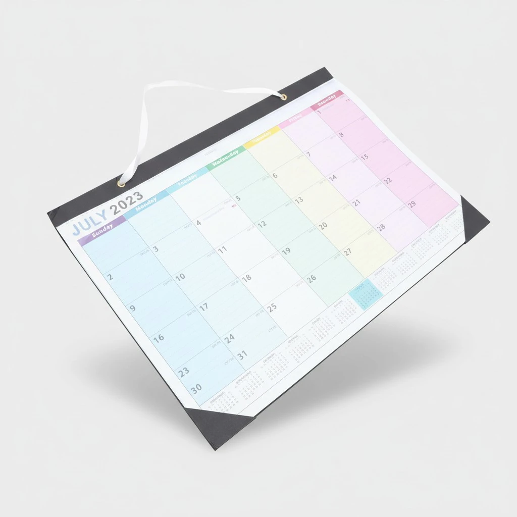 Countdown Calendar English Wall Calendar Monthly Calendar Wall Hanging Calendar for Home