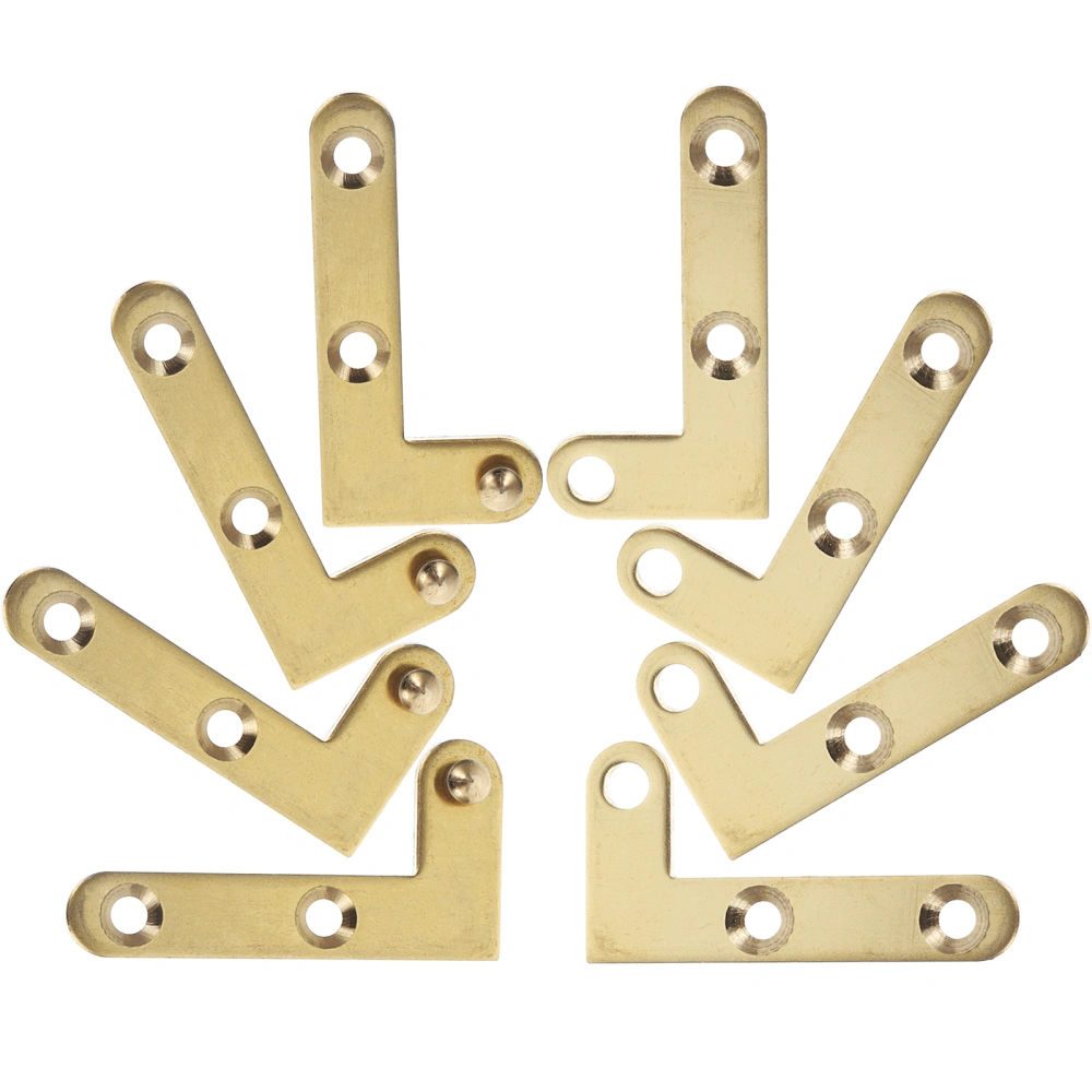 4 Sets Pivot Hinge Attic Ladder Hinge Copper Secret Door Hinge Replacement