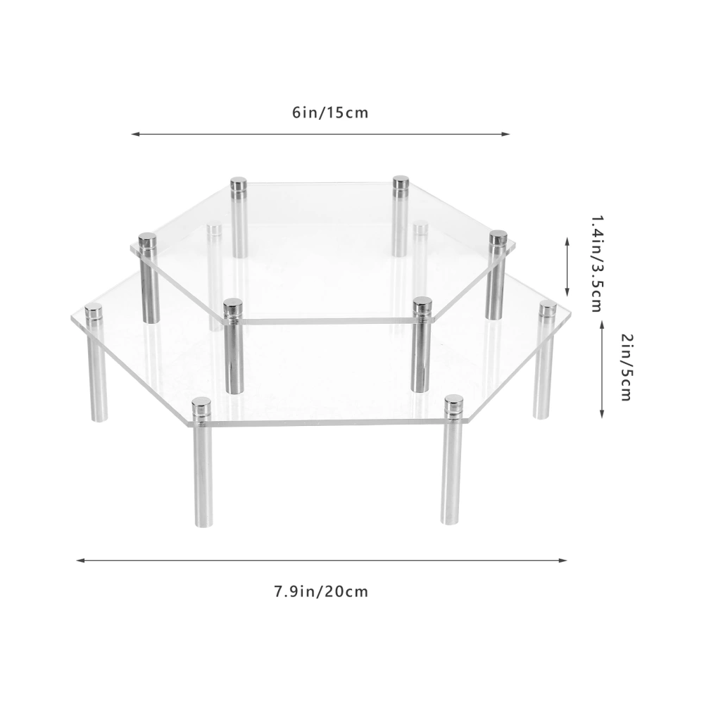 1 Set Cupcake Display Stands Wedding Cakes Serving Platters Clear Figurine Display Stand