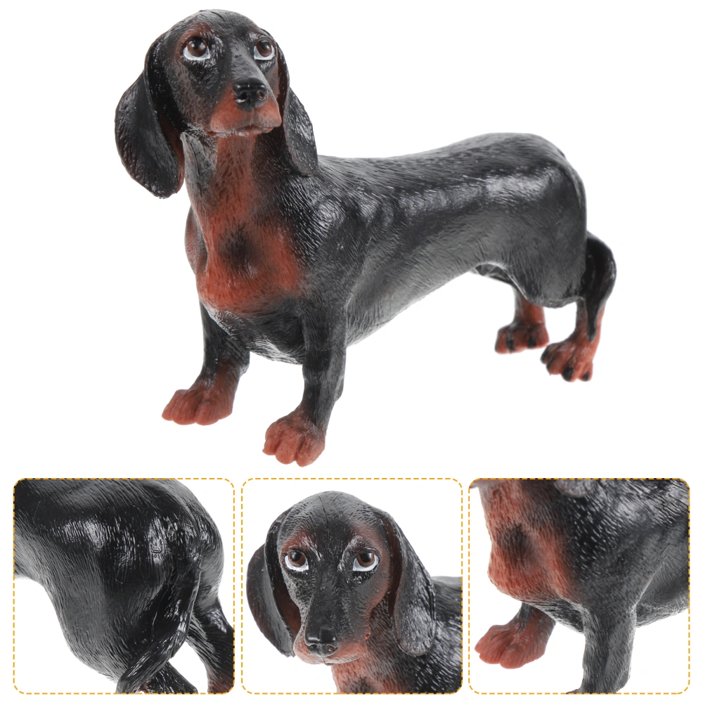 Plastic Fake Dog Figurine Simulation Dog Figure Plastic Animal Figure Simulation Dog Figurine Toy