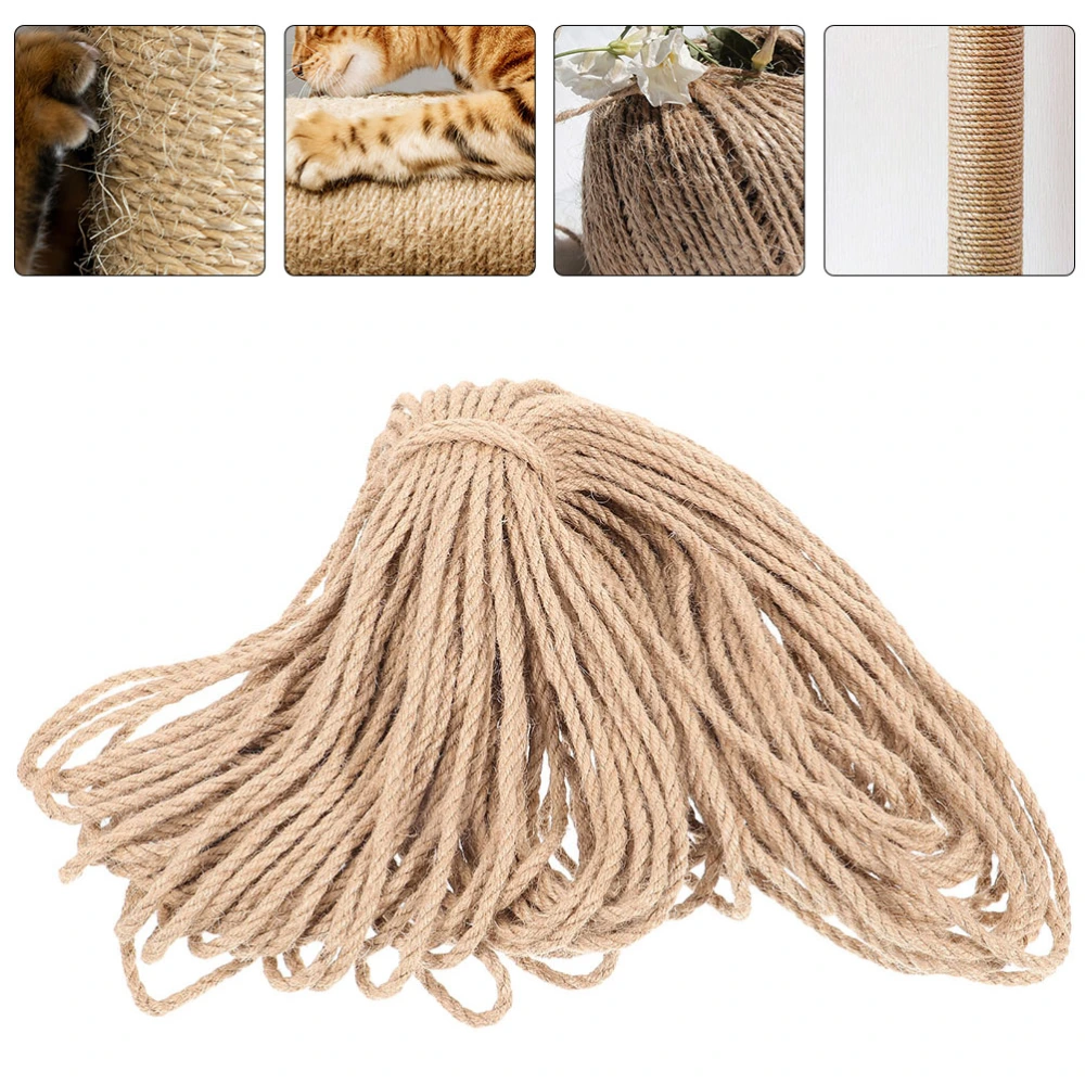 1 Roll DIY Sisal Rope DIY Cat Scratcher Rope Cat Scratching Post Sisal Rope DIY Hemp Twine Rope