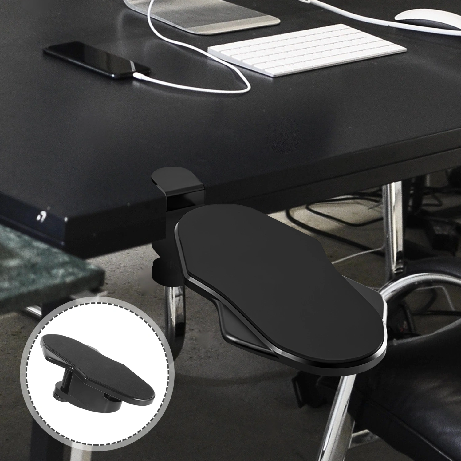Computer Arm Rest Desk Arm Support Arm Wrist Rest Gaming Armrest Extender for Elbow